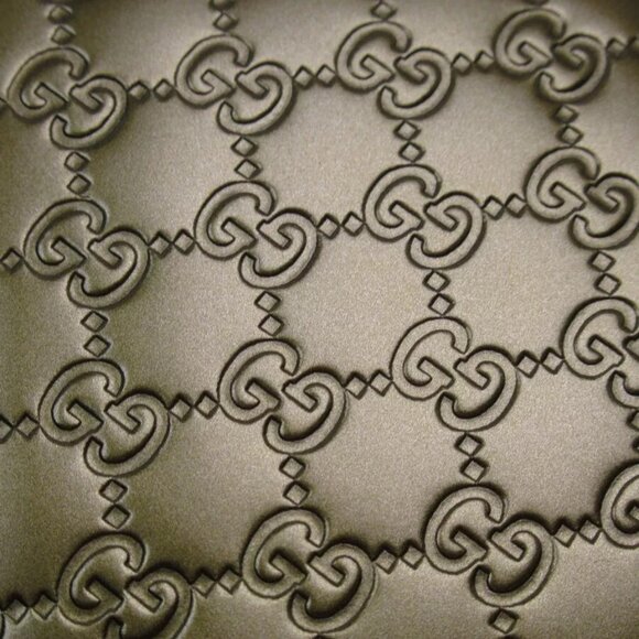 Auth GUCCI Micro Gucci Shima Zip Around long wallet khaki leather - Picture 10 of 16